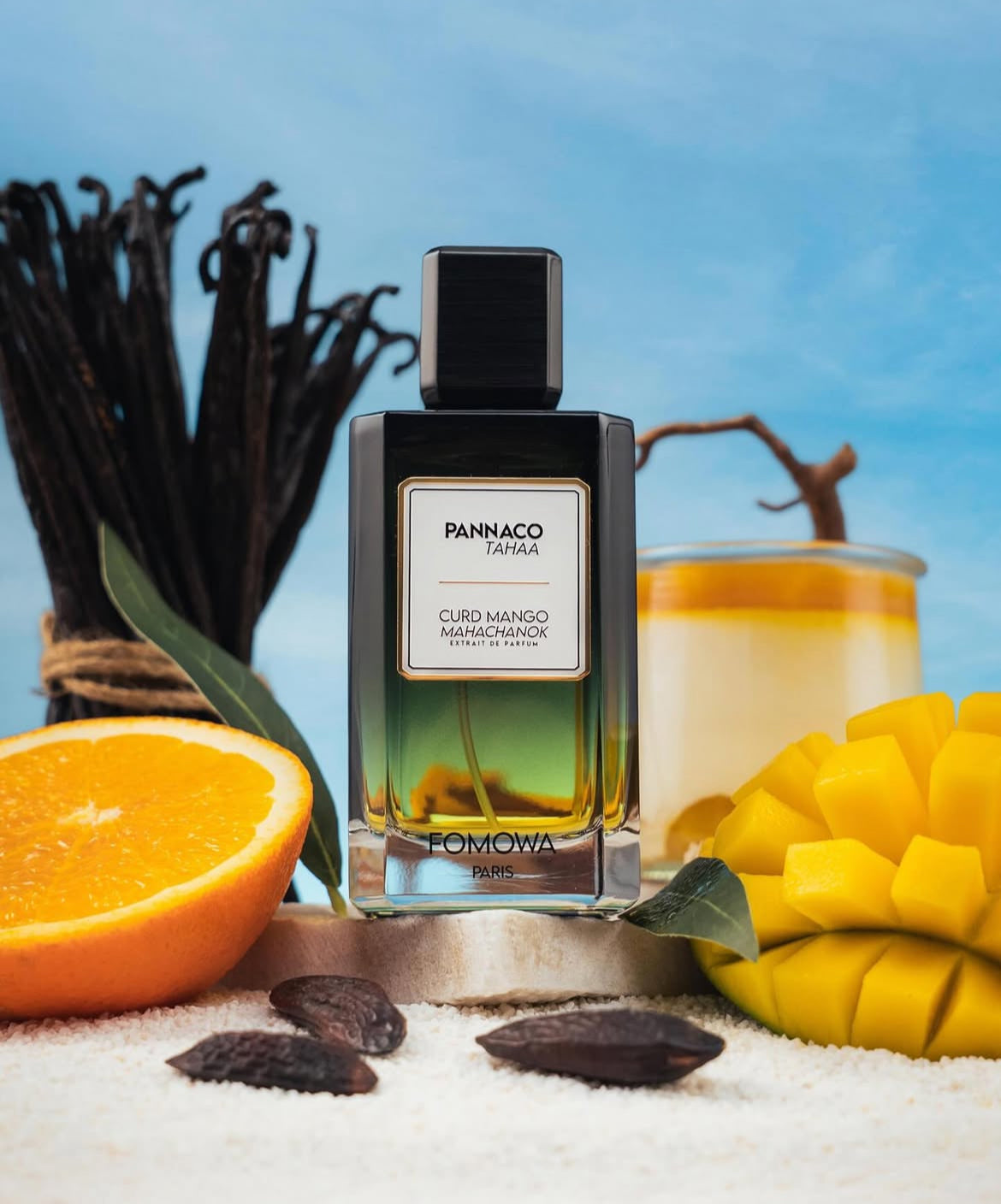 parfum gourmand Pannaco Tahaa orange vanille mangue ambiance tropicale